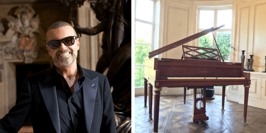 George Michael's grand piano sells for £200,000 - The Memorabilia Club
