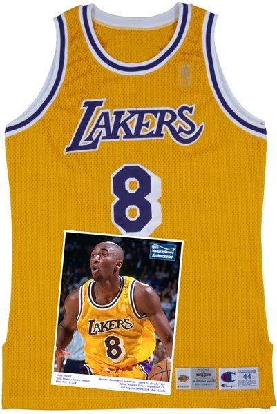 Kobe Bryant rookie season jersey auctions for $2,735,546 - The Memorabilia Club