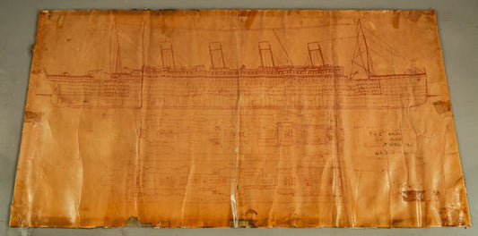 Original Titanic site navigation plans sell for £19,450 - The Memorabilia Club