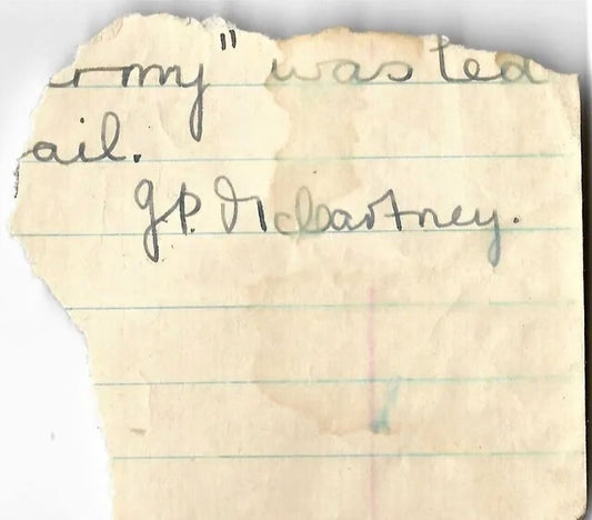 Paul McCartney's 'earliest' signature and school tie to auction - The Memorabilia Club