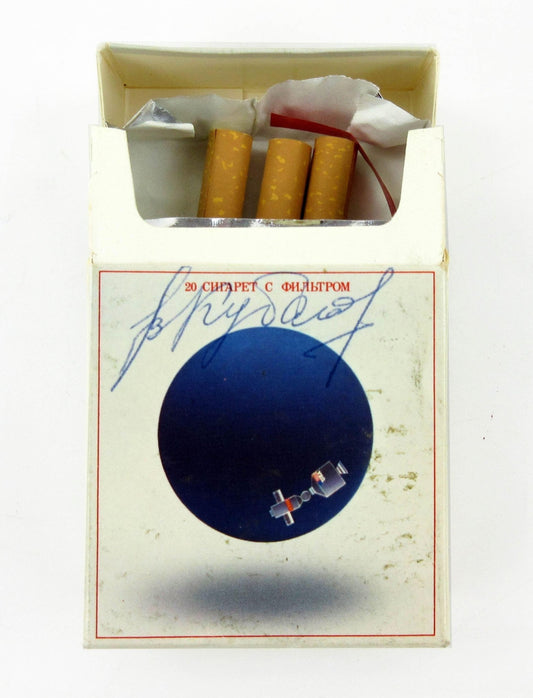 Signed pack of Apollo Soyuz Cigarettes to auction at University Archives - The Memorabilia Club