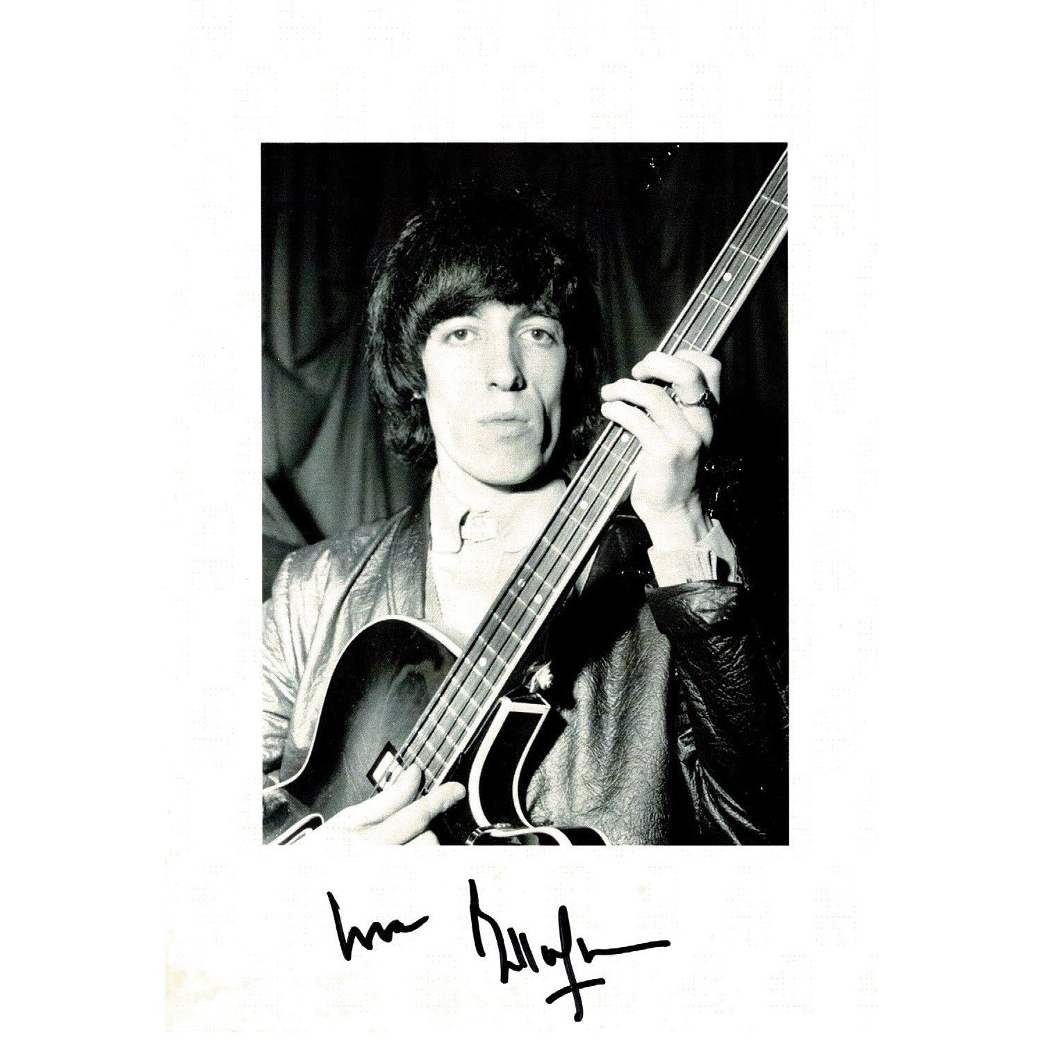 Bill Wyman 7" x 5" signed photograph - The Memorabilia Club