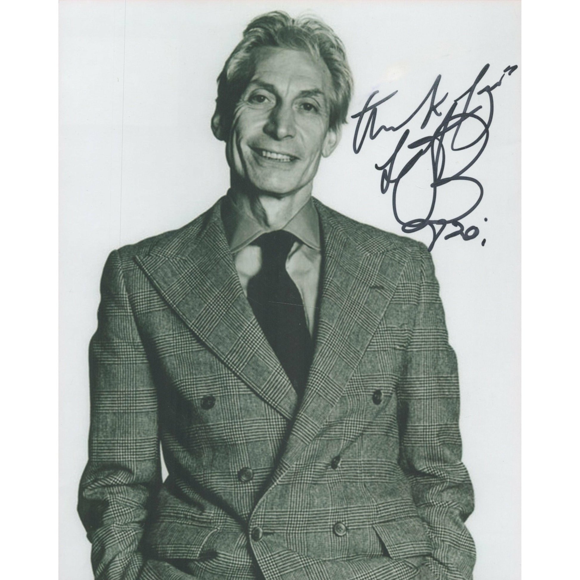 Charlie Watts Rolling Stone signed/autographed photograph - The Memorabilia Club