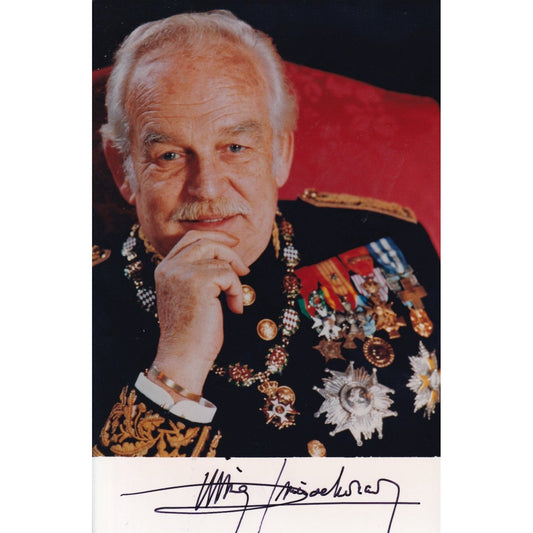 Prince Rainier of Monaco 6" x 4" signed photograph - The Memorabilia Club